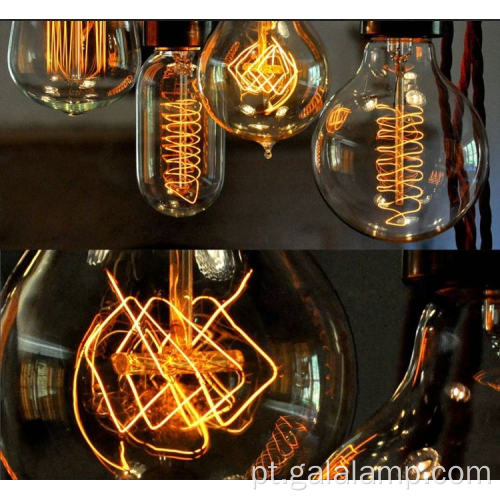 Vintage ST64 40W E27 Edison Lâmpada Lâmpada